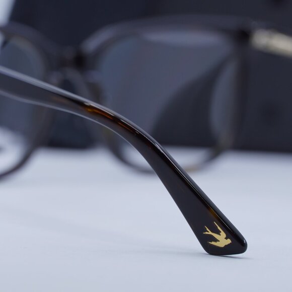 McQ by Alexander McQueen MQ0276O 002 Square Eyeglasses 52mm – Dark Havana - Picture 7 of 11